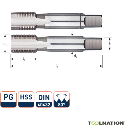 Rotec 315.0700 Zestaw ręczny HSS PG 7-20 - 1