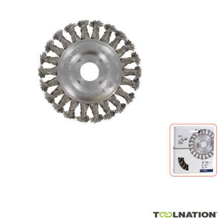 Rotec 798.0235 Szczotka okrągła 22,2 180 x 0,5 mm skręcony drut ze stali nierdzewnej - 1