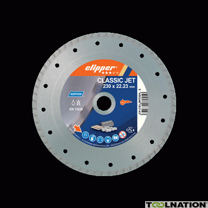 Clipper 70184626818 Tarcza diamentowa 230x22,23mm Norton Classic Universal Turbo - 1