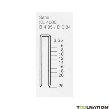 Haubold 503127 KL4025 CNK Nie 25 mm 5.000 sztuk - 1