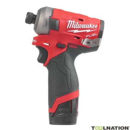 Milwaukee 4933464973 M12 FQID-202X M12 FUEL SURGE Zakrętarka udarowa ¼″ Hex + 2 akumulatory M12 B2 + ładowarka C12 C + walizka - 1