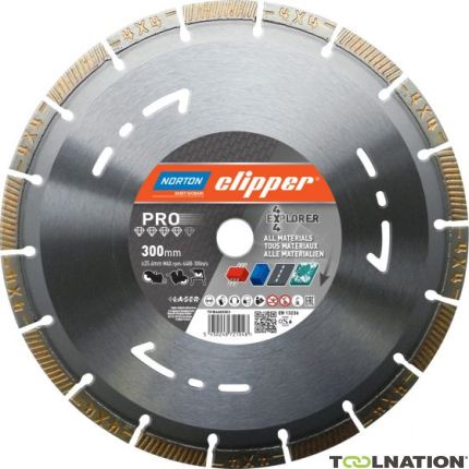 Clipper 70184602093 Pro 4 x 4 Explorer Tarcza diamentowa 350 x 25,4 mm - 1