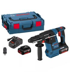 Bosch Niebieski 0611910002 GBH 18V-26 F Młot kombi udarowy 18 Volt 6.0 AH w L-Box + 5 lat gwarancji sprzedawcy!