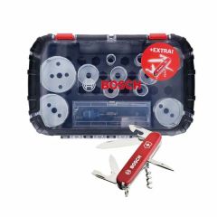 Bosch 14-częściowy zestaw otwornic Power-Change do drewna i metalu 20 / 22 / 25 / 32 / 35 / 40 / 44 / 51 / 60 /68 / 76mm 061599760L