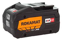 Rokamat 08052 Bateria 18 V 10.0 ah Li-ion