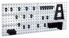 Raaco 109642 Panel ścienny X2 + 28 klipsów