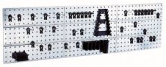 Raaco 109659 Panel ścienny X3 + 44 klipsy