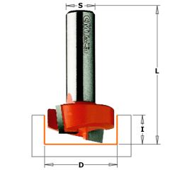 CMT 701.160.11 16 mm Frez do odgałęzień i krawędzi z chwytem spiralnym 6 mm