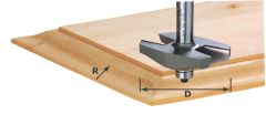 Festool Akcesoria 490127 Frez spłaszczający HW trzpień 12 mm HW S12 D67 x D12