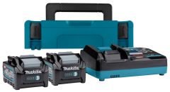 Makita 191J97-1 Zestaw startowy XGT DC40RA ładowarka + 2 x akumulator BL4040 40V Max 4.0Ah w Makpac