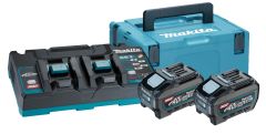 Makita 191U13-9 Zestaw startowy XGT DC40RB Podwójna ładowarka + 2 x akumulator BL4050F 40V Max 5.0Ah w obudowie Makpac