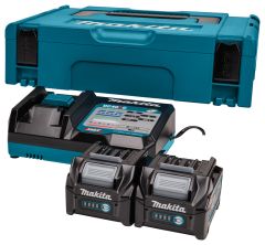 Makita 191V27-4 Zestaw startowy XGT DC40RC/2xBL4025 XGT 40V Max 2.5Ah Li-Ion + ładowarka DC40RC w Makpac