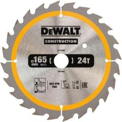 DeWalt DT1933-QZ Tarcza pilarska 165 x 20 mm 18T ATB 20°