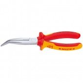 Knipex 26 26 200 2626200 Szczypce telefoniczne zakrzywione + nóż boczny VDE 200 mm