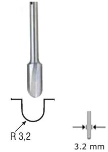 Proxxon 29030 Frez trzonowy 6,4 mm, trzon 3,2 mm