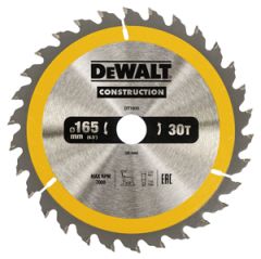 DeWalt DT1935-QZ Tarcza pilarska 165 x 20 mm 30T ATB 10°