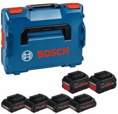 Bosch Niebieski Akcesoria 1600A02A2T Zestaw Accu w L-Boxx - 4 x ProCore 18V 4,0 ah + 2 x ProCore 8,0 ah