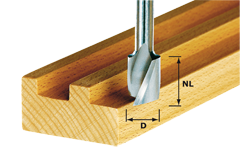 Festool 490946 Frez do rowków spiralnych HS chwyt 8 mm HS spi S8 D10/30