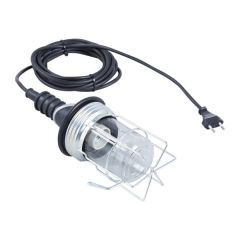 Eurolux 52.010 Guma reflektora E27 60W - 230V - koszyczek na śruby 10m H05RN-F 2 x 0,75 mm²