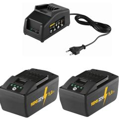 Rems 571591 R220 571591 Power-Pack 22V 5.0Ah Li-Ion 2 x akumulator + ładowarka