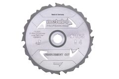 Metabo 628289000 Brzeszczot Fibercement Cut Professional 165 x 20 Z4 DFZ 5°