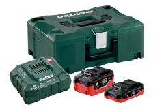 Metabo 685103000 Zestaw podstawowy LiHD 18 Volt - 1 x akumulator 18V 3,5Ah LiHD + 1 x akumulator 18V 5,5Ah LiHD + ładowarka ASC30-36V w MetaLoc