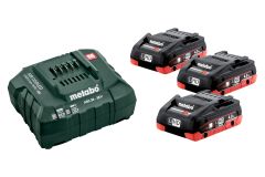 Metabo 685132000 Zestaw 3 akumulatorów 18V LiHD 4.0Ah z ładowarką ASC 30-36V