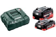 Metabo 685160000 Zestaw akumulatorów 1 x 18V LiHD 4,0Ah + 1 x 18V LiHD 5,5Ah + 1 x ładowarka ASC 55