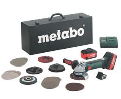 Metabo 600174880 W18LTX Inox Set 18 Volt Szlifierka akumulatorowa 5,2Ah Li-Ion