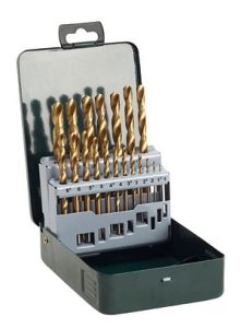 Bosch 2607019437 Wiertła z powłoką tytanową do metalu HSS-TIN 19szt.