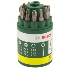 Bosch 2607019452 10-częściowy zestaw końcówek wkrętakowych