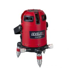 Levelfix 554130 CL618R zmotoryzowany laser wieloliniowy czerwony + statyw