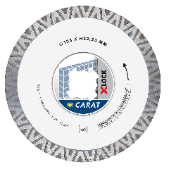 Carat CTXLOCK125 X-LOCK Diamentowa tarcza tnąca Płytki/kamień naturalny 125 x 22,23