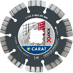 Carat CUXLOCK125 X-LOCK Diamentowa tarcza tnąca uniwersalna 125 x 22,23