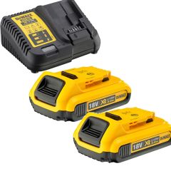 DeWalt DCB115D2 Zestaw startowy 18V (2x 2.0Ah) + XR wielofunkcyjna ładowarka