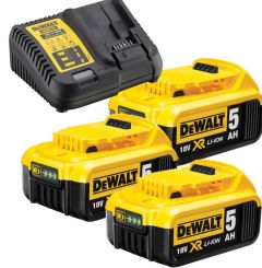 DeWalt DCB115P3 Zestaw startowy 18V (3x 5.0Ah accu) + XR ładowarka wielofunkcyjna