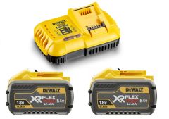 DeWalt DCB118X2-QW Zestaw startowy FlexVolt - 2 x akumulator FlexVolt 54V 9.0Ah Li-Ion + szybka ładowarka DCB118