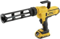 DeWalt DCE560D1 Pistolet do silikonu 18V XR + Uchwyt na tuby 300-310ml + Akumulator 2Ah XR + Ładowarka XR + Walizka