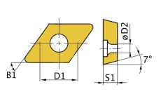 Optimum 713441758 DCMT070204 Zewnętrzna/wewnętrzna diamentowa płyta tnąca
