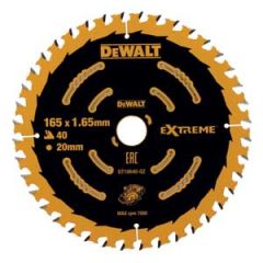 DeWalt DT10640-QZ Tarcza pilarska 165 x 20 mm 40T ATB 5°