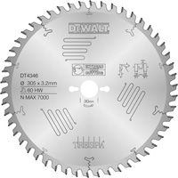 DeWALT Akcesoria DT4346-QZ DT4346 Tarcza HM 305 x 30 x 60T Trespa