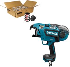 Makita DTR180ZJSET1 SKŁAD ZESTAWU 1 - 30 pudełek drutu do oplatania 199137-9 + gratis DTR180ZJ Plecionkarka akumulatorowa 14,4 - 18 Volt bez baterii i ładowarki