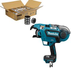 Makita DTR180ZJSET2 SKŁAD ZESTAWU 2 - 30 pudełek drutu ocynkowanego 191A57-9 + gratis DTR180ZJ Plecionkarka akumulatorowa 14,4 - 18 Volt bez baterii i ładowarki