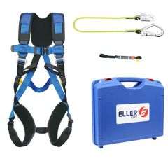 Ellersafe FP-SET-HW-PROFI Zestaw zabezpieczający przed upadkiem z wysokości Platforma powietrzna Profi Rozmiar M-XL