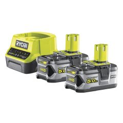 Ryobi 5133003364 Akumulatory 18V 5,0Ah (x2) i ładowarka ONE+ RC18120-250