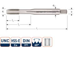 Rotec 338.0040 HSSE 800 M.Tap UNC nr 4-40