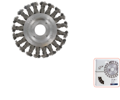 Rotec 798.0205 Szczotka okrągła 22,2 115 x 0,5 mm drut stalowy skręcany