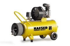 Kaeser 1.1816.10010 Kompresor tłokowy Premium 350/90D 400 Volt + bęben z wężem powietrznym 20 mtr.