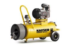 Kaeser 1.1806.00010 Kompresor tłokowy Premium 250/40D 400 Volt + bęben z wężem powietrznym 20 mtr.