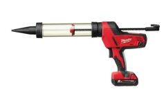 Milwaukee 4933441812 C18 PCG/400T-201B M18 HEAVY DUTY Pistolet do klejenia z przezroczystą tubą 400 ml + akumulator M18 B2 + ładowarka M12-18 C + torba